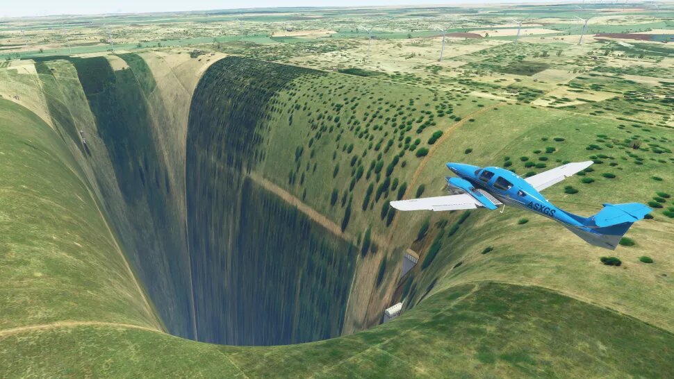 Microsoft Flight Simulator: Encuentran agujero gigante en Brasil