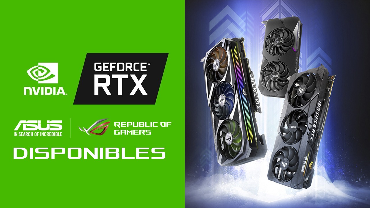 Ya están en Chile las NVIDIA GeForce RTX serie 30 de ASUS