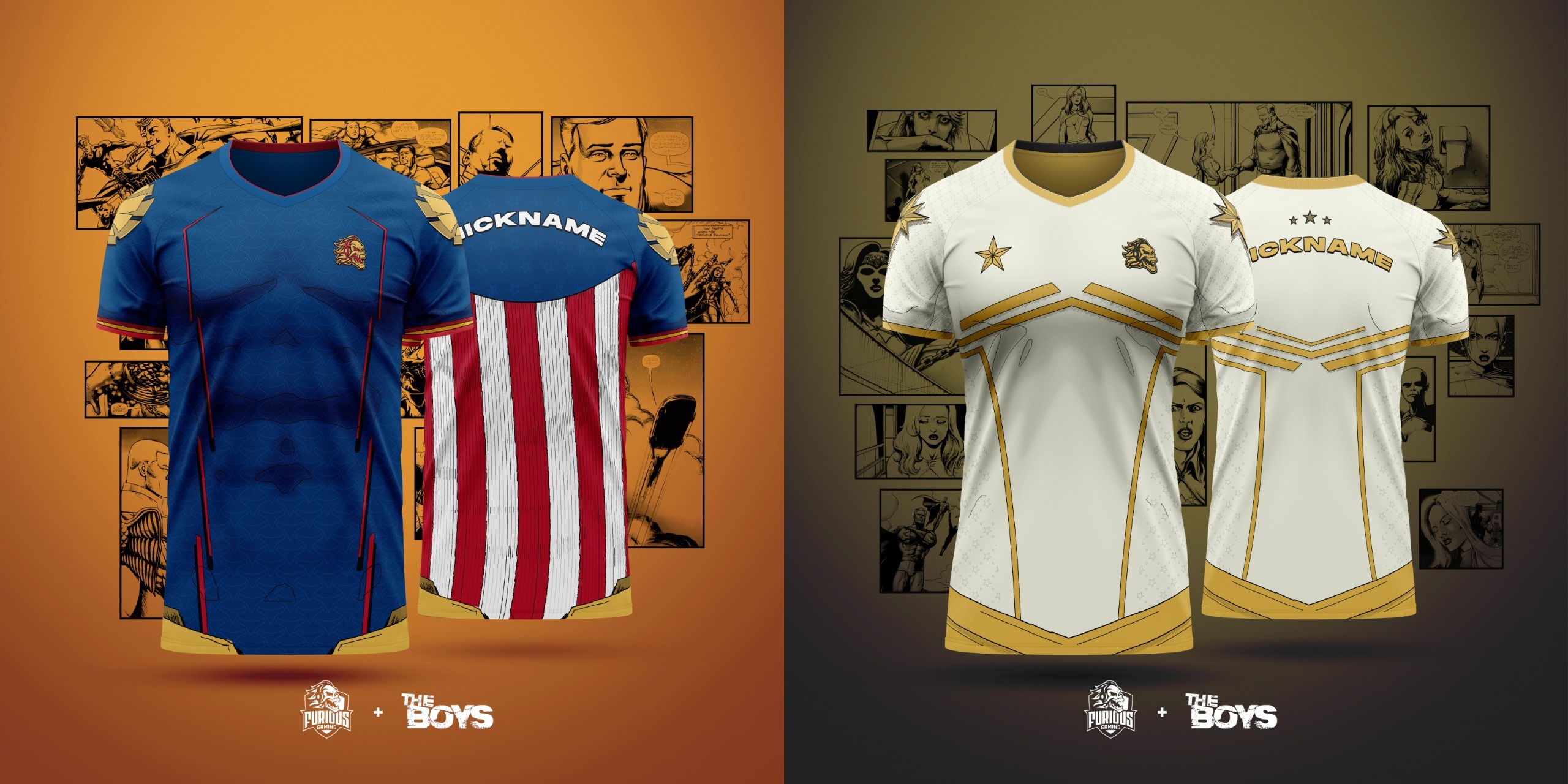 Furious Gaming presentó sus nuevas dos camisetas inspiradas en la serie The Boys.