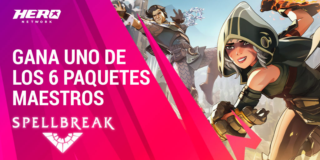 HERO Network te regala 6 paquetes maestros de Spellbreak