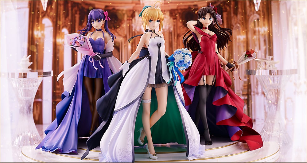 Saber, Rin y Sakura de Fate/Stay Night Figuras