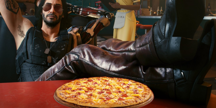 Cyberpunk 2077 - Pizza con piña