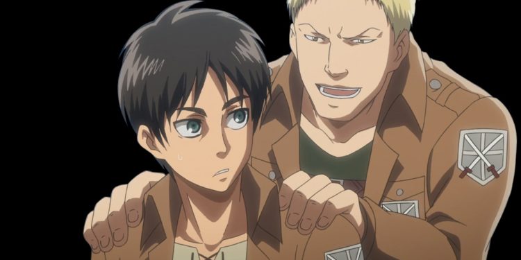 Eren Jaeger Reiner Braun portada