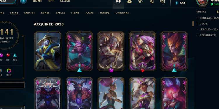 League of Legends skin portada