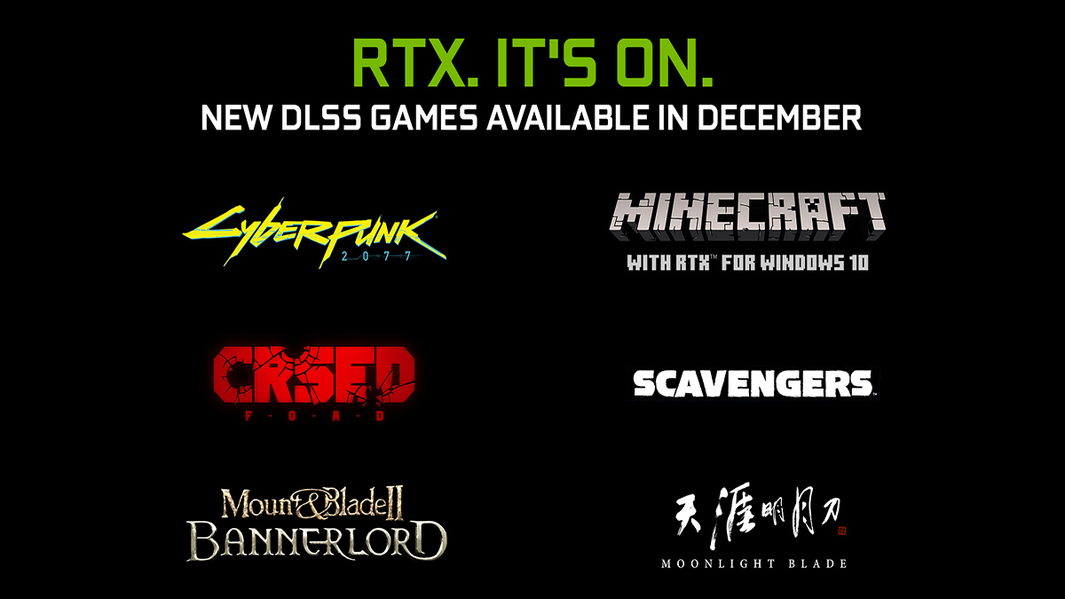 NVIDIA new games DLSS