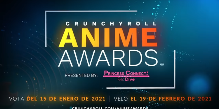 Imagen ilustrativa del evento Anime Awards 2021 creado por Crunchyroll.