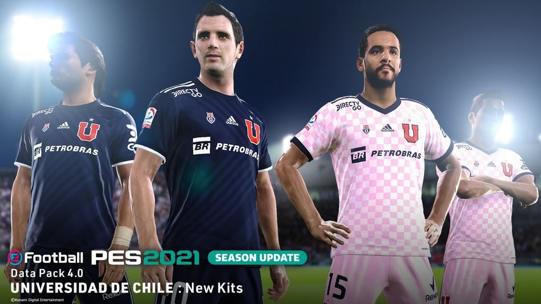 PES 2021 presenta una camiseta de la Universidad de Chile color rosado