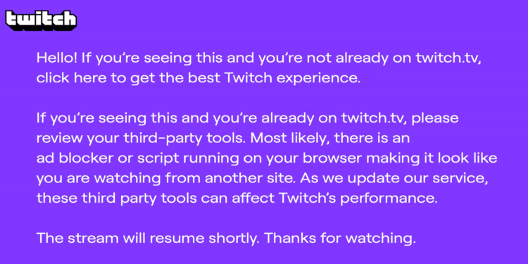 Twitch y AdBlock