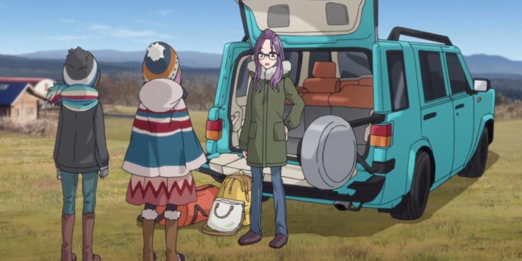 Yuru Camp portada nota coches