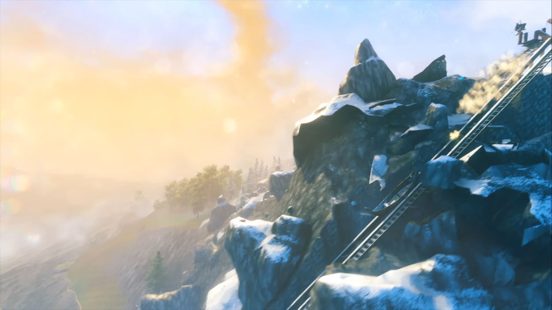 Construyen una espectacular montaña rusa en Valheim