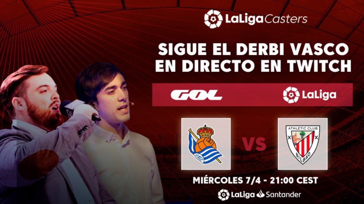 Por primera vez se transmitirá un partido de fútbol en Twitch: Disfruta el Derbi Vasco junto a Ibai y Ander