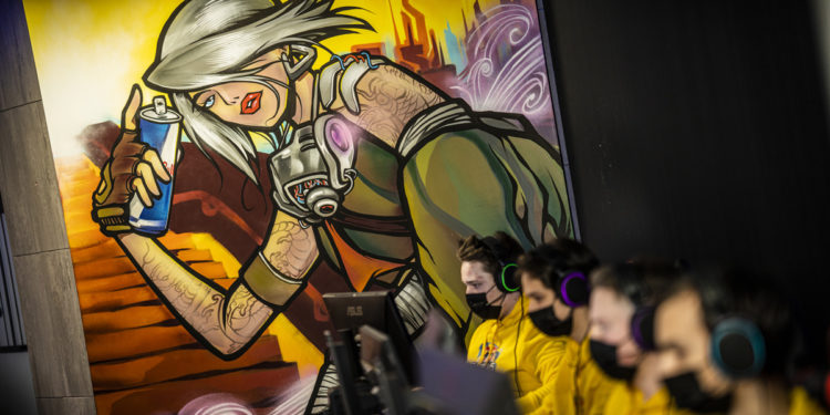 Venue during National Final of Red Bull Campus Clutch in Vilnius, Lithuania on April 25, 2021 // SI202105030128 // Usage for editorial use only //