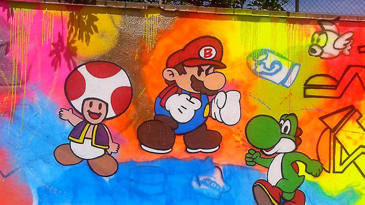 Graffiti de Super Mario Bros