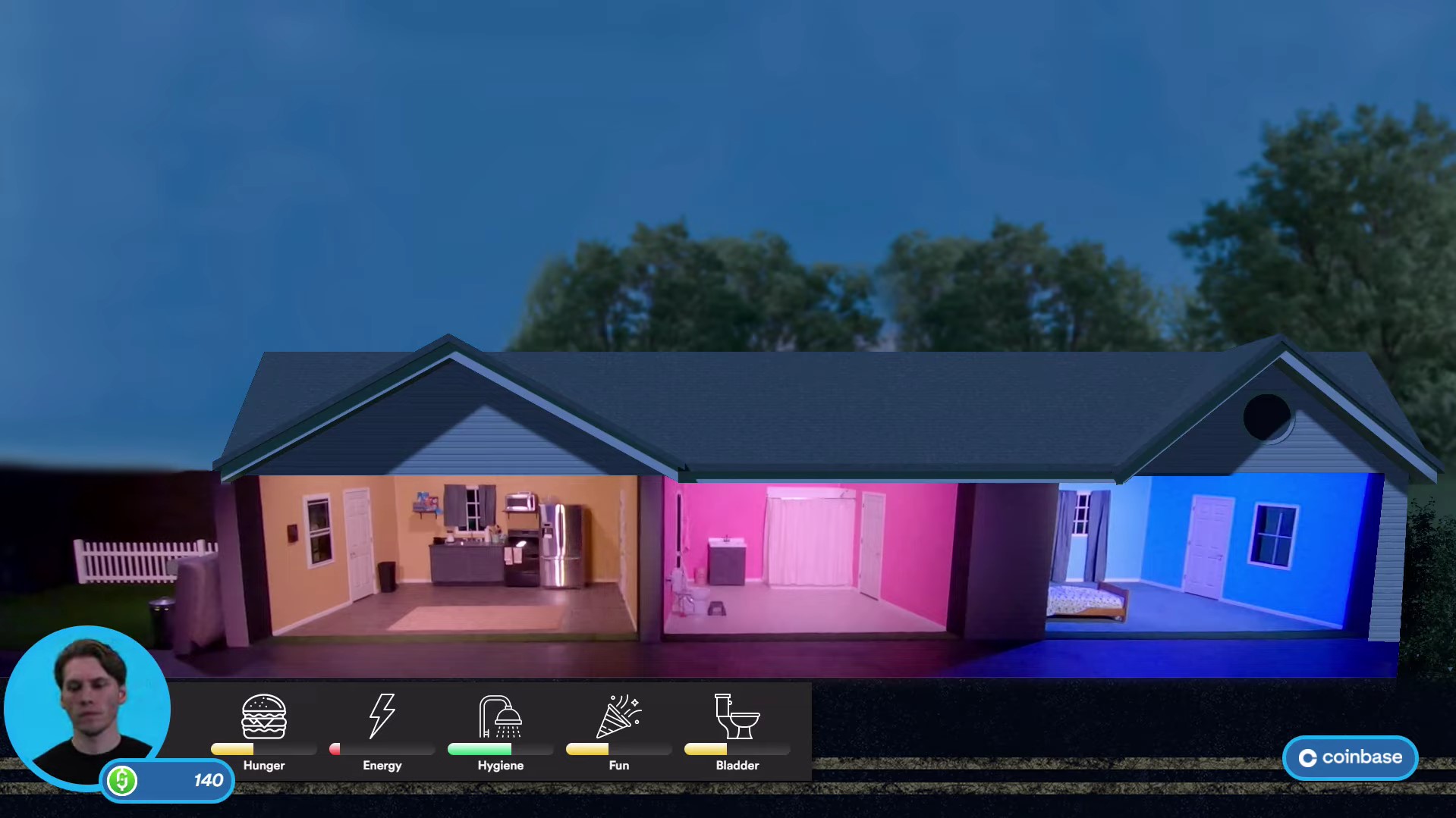 Al estilo de The Sims, un streamer es controlado por su audiencia