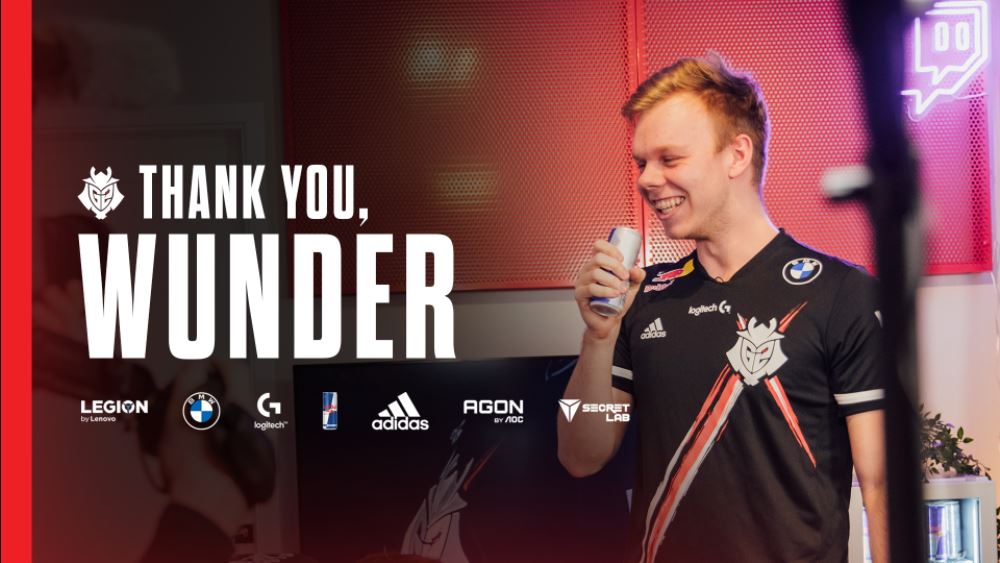 G2 Esports se despide oficialmente de Wunder ¿Directo a Fnatic?