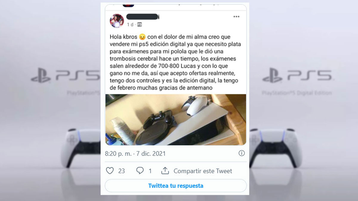 Comunidad PlayStation Chile socorre a un gamer chileno que quería vender su PlayStation 5 para ayudar a su pareja