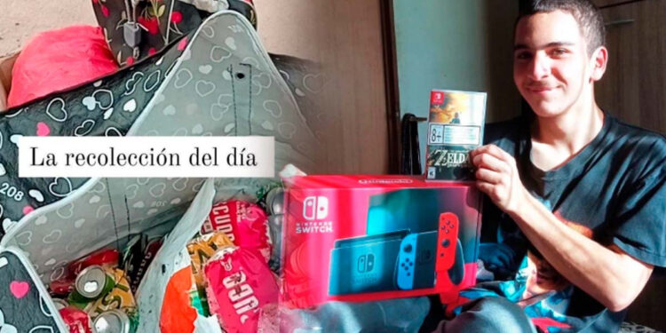 Fanático chileno a fuerza de recoger latas logra su sueño de comprar un Nintendo Switch ‘cuando querer es poder’