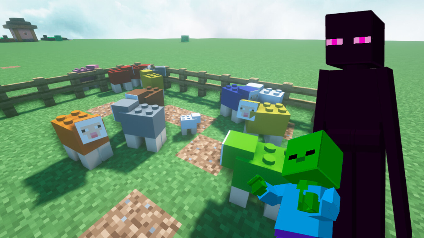 Un mod de Minecraft te permite convertir los cubos clásicos en LEGO