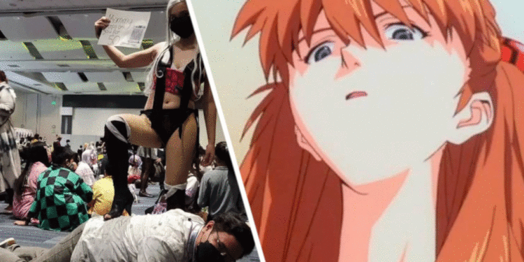 Otaku asiste a convención de Cosplay para tener el honor de ser pisoteado por los cosplayers 