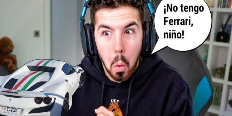 Willyrex atasca su Ferrari en Ibiza y sale con las manos en la cabeza según diario local