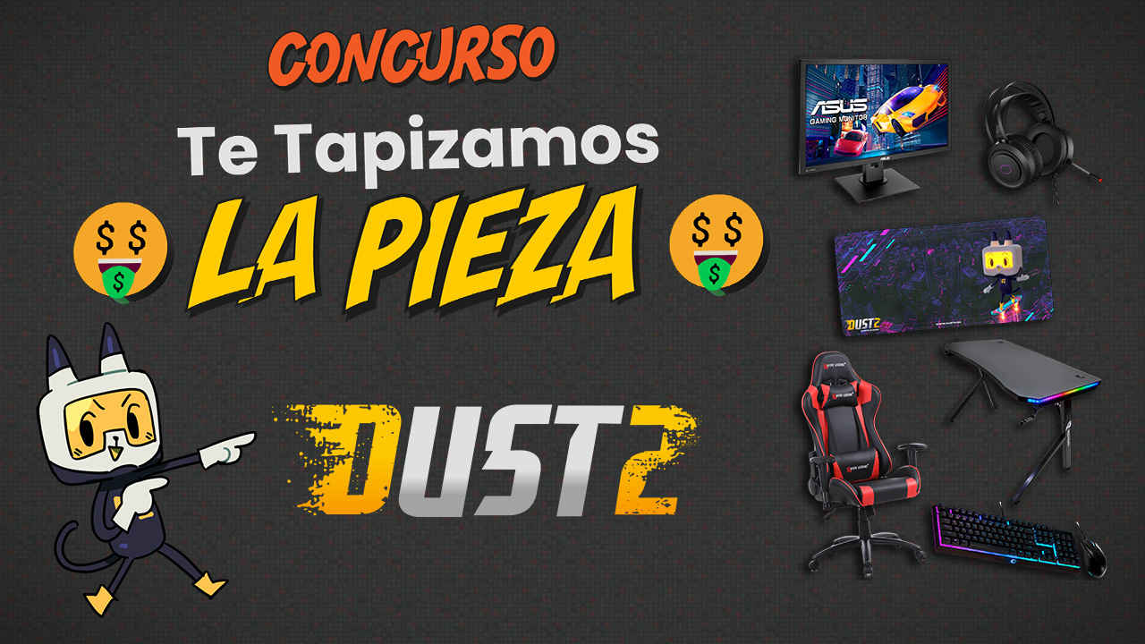 Gana un setup gamer (monitor + silla + teclado + mouse + headset + escritorio + mousepad) con Dust2