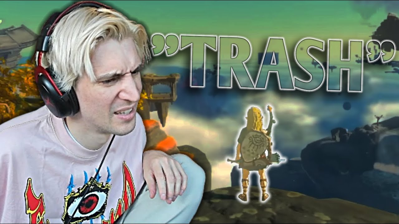 XQc sobre los gráficos de Zelda Tears of the Kingdom: «¿De qué año es esta mierd*»