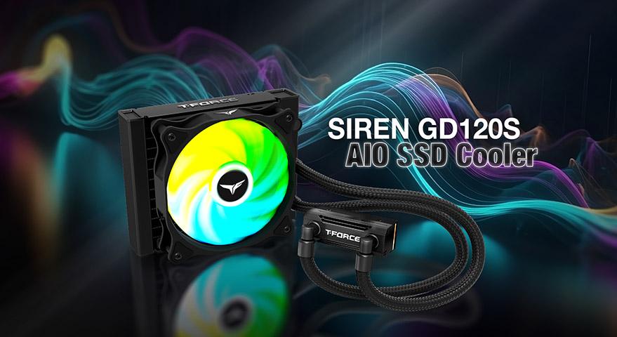 ¡Revolucionario en refrigeración! TEAMGROUP lanza el T-FORCE SIREN GD120S, un innovador enfriador AIO para SSD M.2