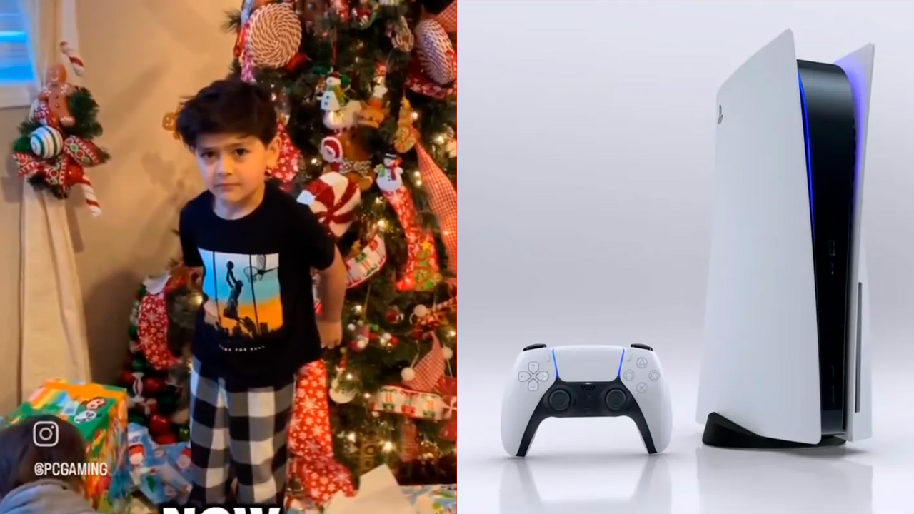 Desilusión Navideña: Niño se decepciona al recibir un PlayStation 5