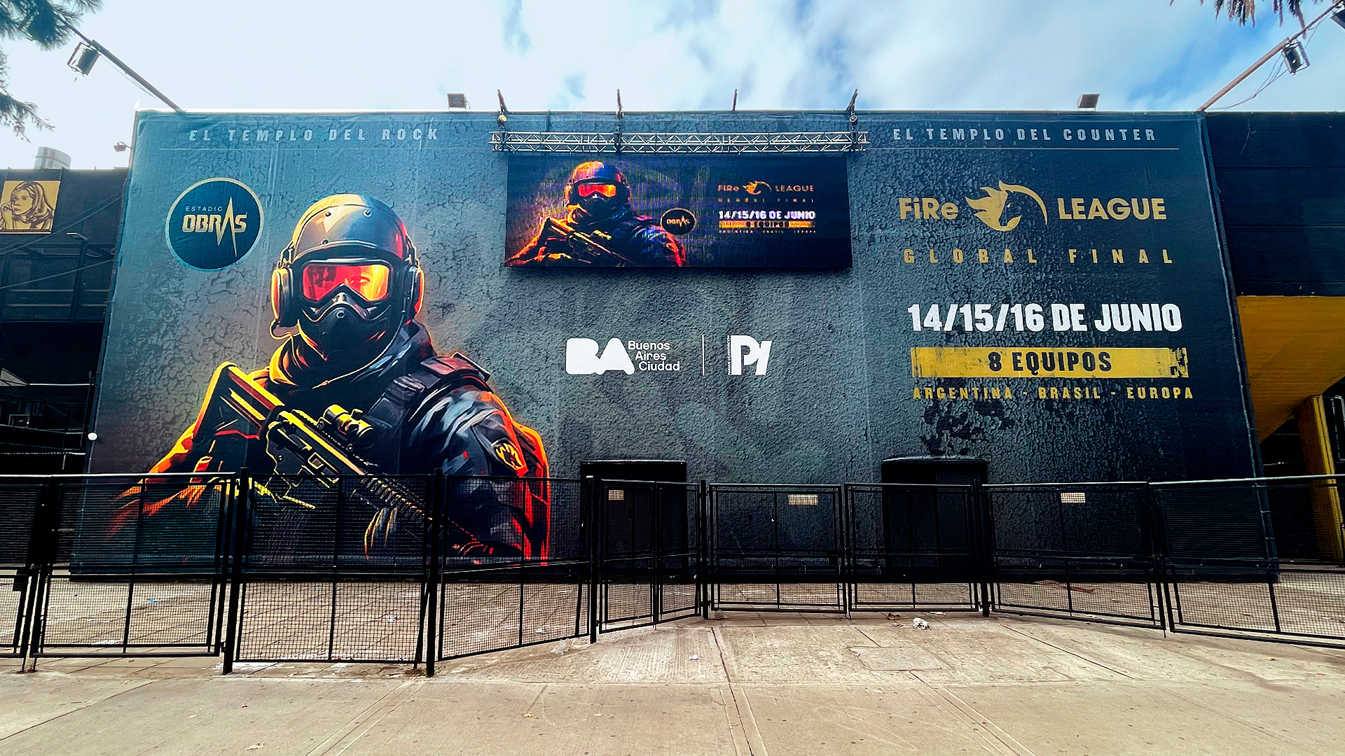 Los esports conquistan el Estadio Obras: Counter Strike 2 se apodera del Templo del Rock en Argentina
