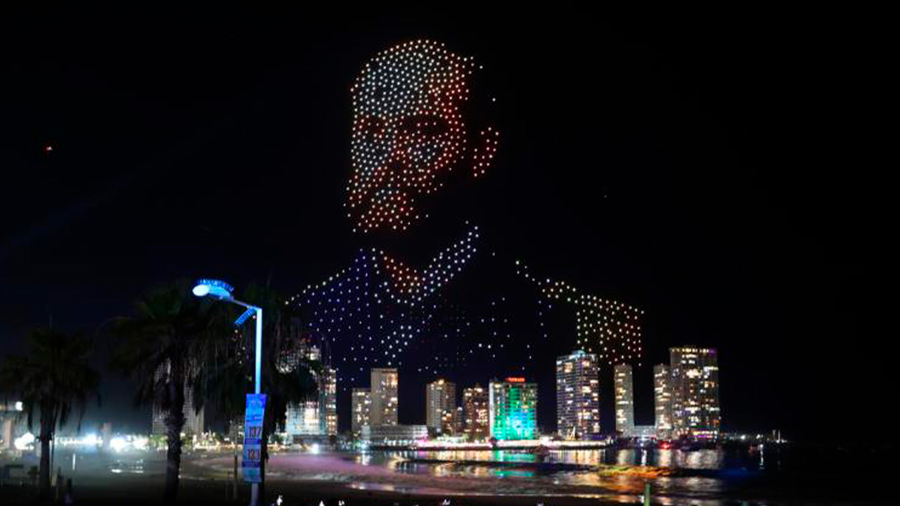 show de drones en Iquique