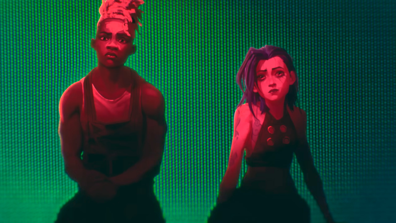 Ekko y Jinx, en el video clip.