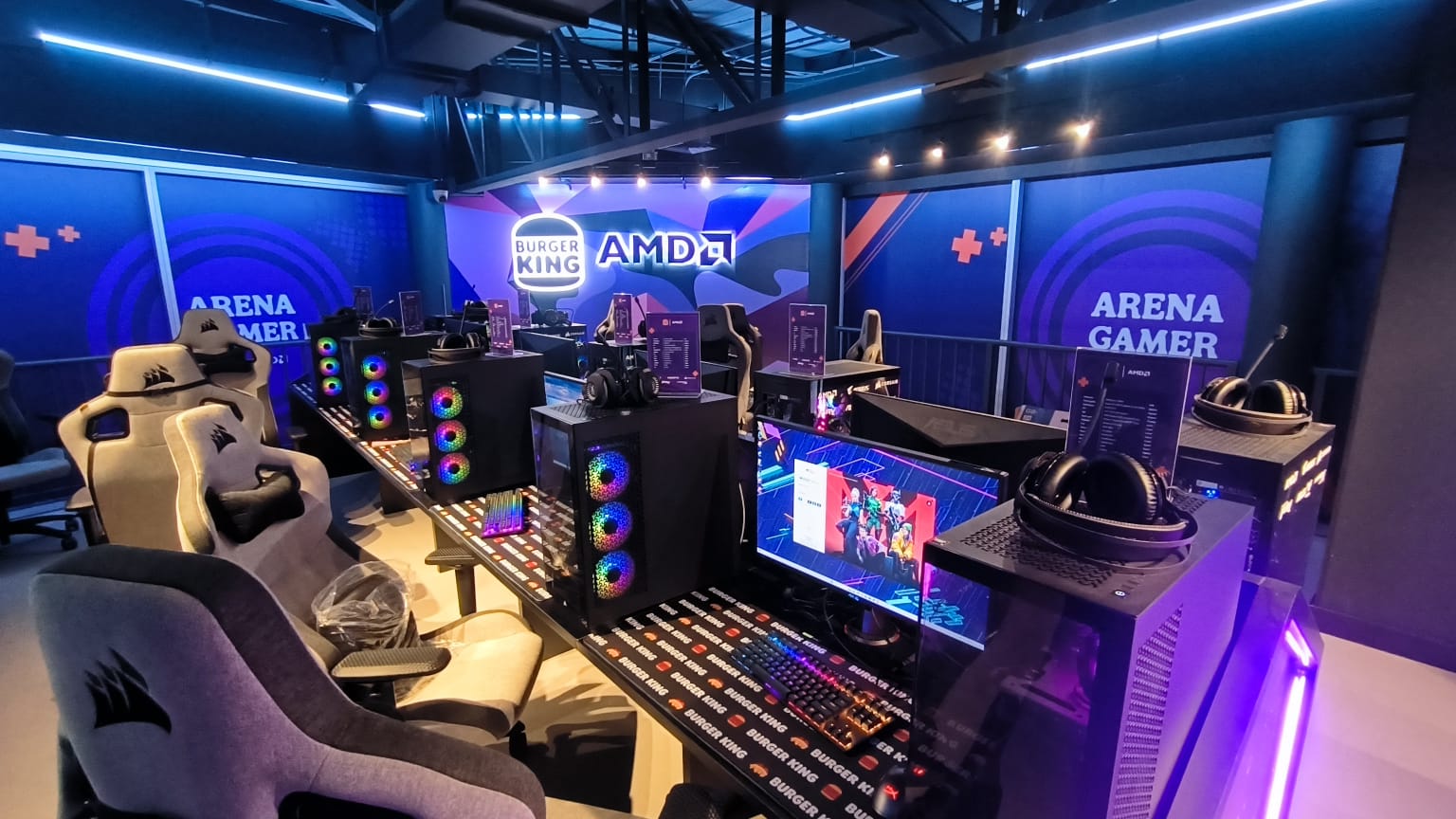 Arena Gamer Burger King AMD Chile