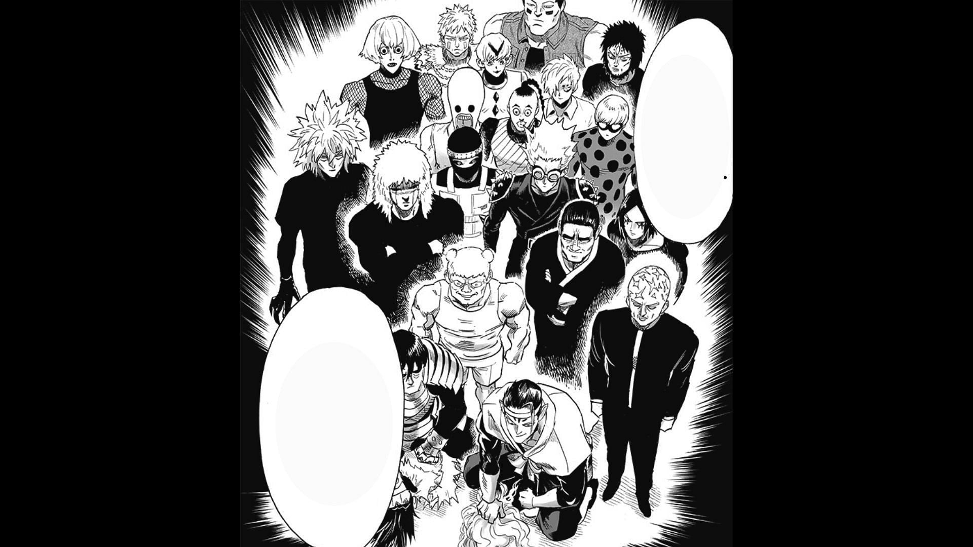 La Fiesta Ninja Celestial como se ve en el manga One Punch Man
