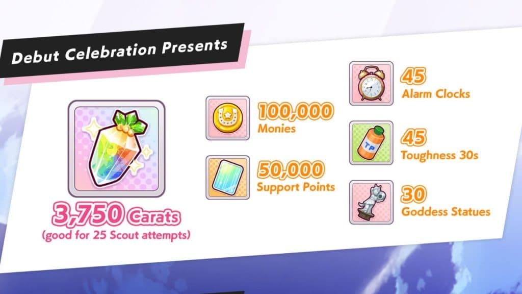 Umamusume: Pretty Derby recompensas.