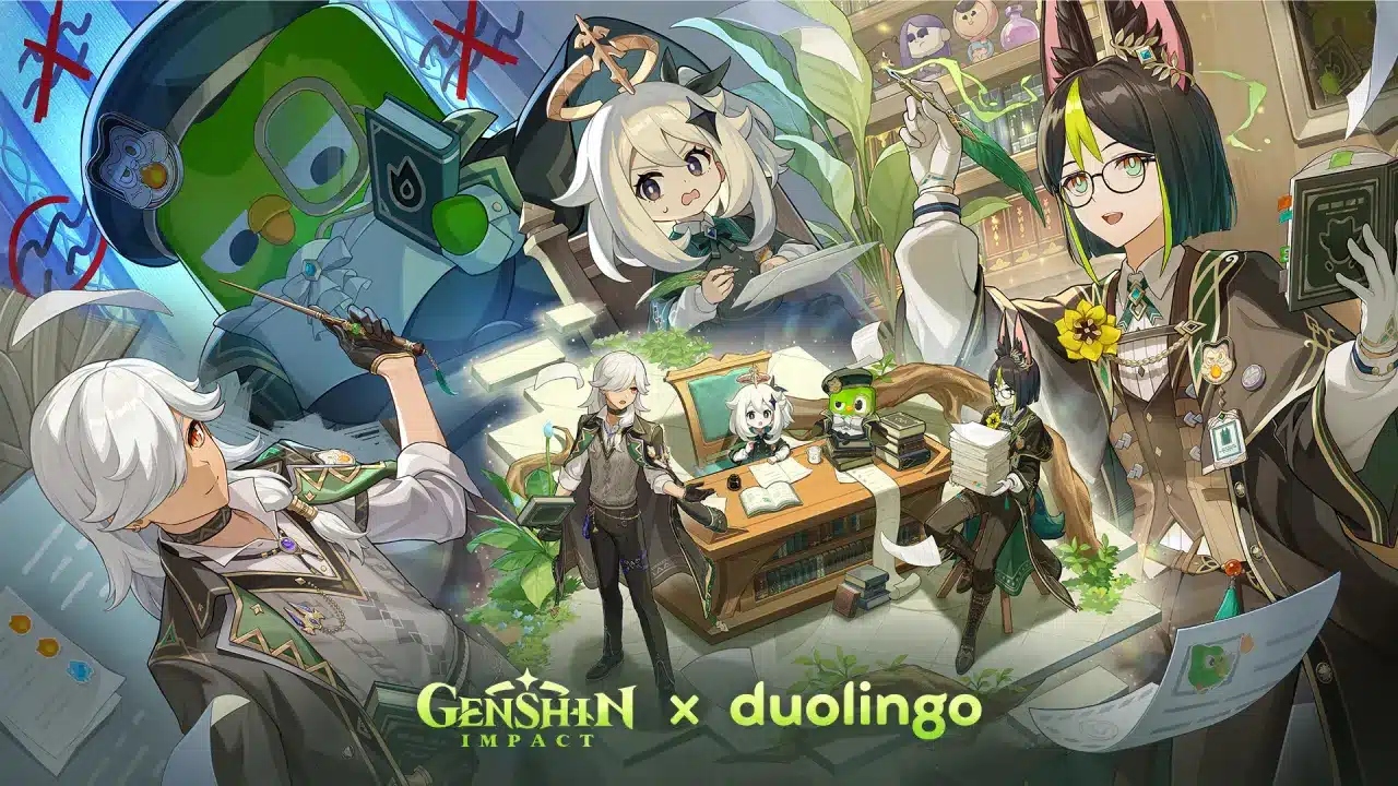 Genshin Impact y Duolingo