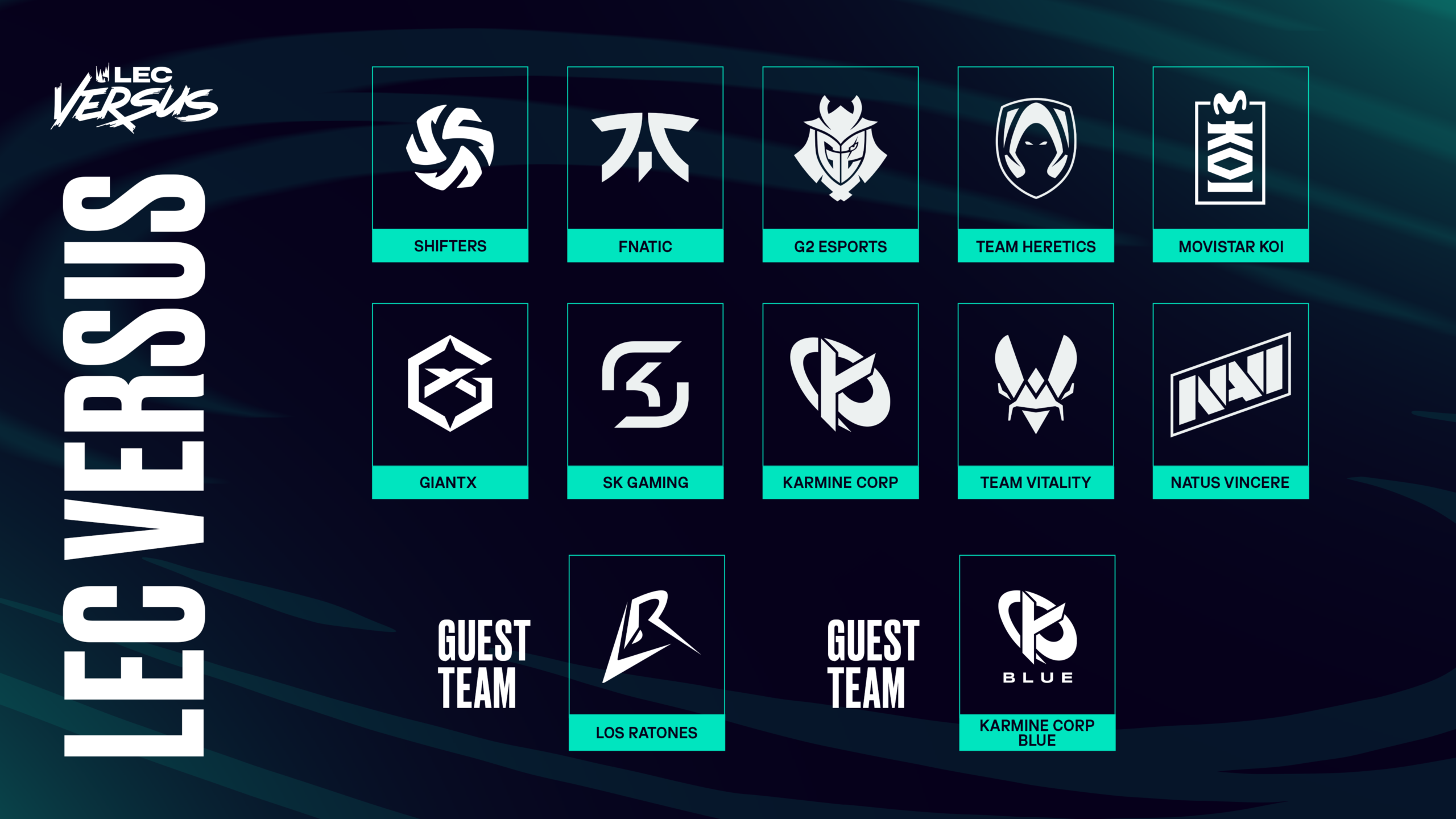 LEC Versus 2026 - Equipos