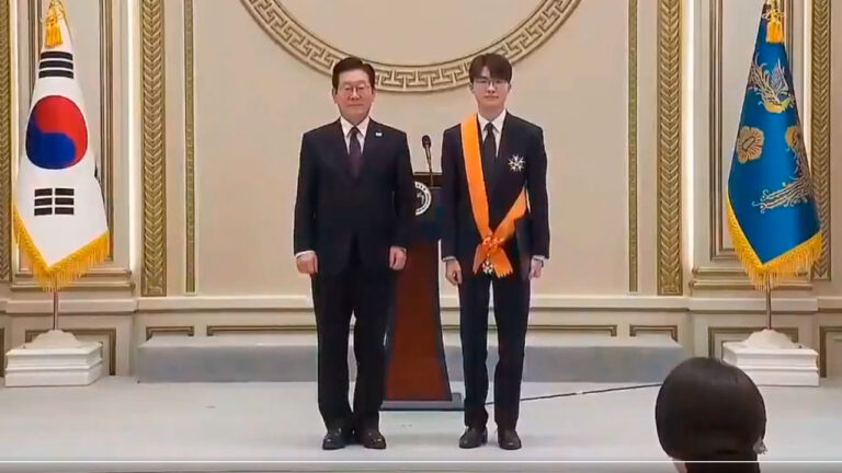 Faker medalla Cheongnyong