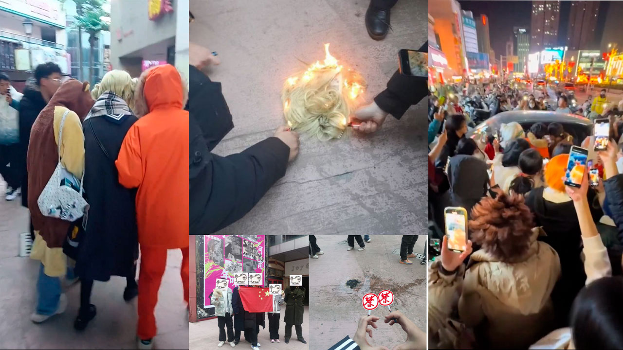 agresión a cosplayer en China