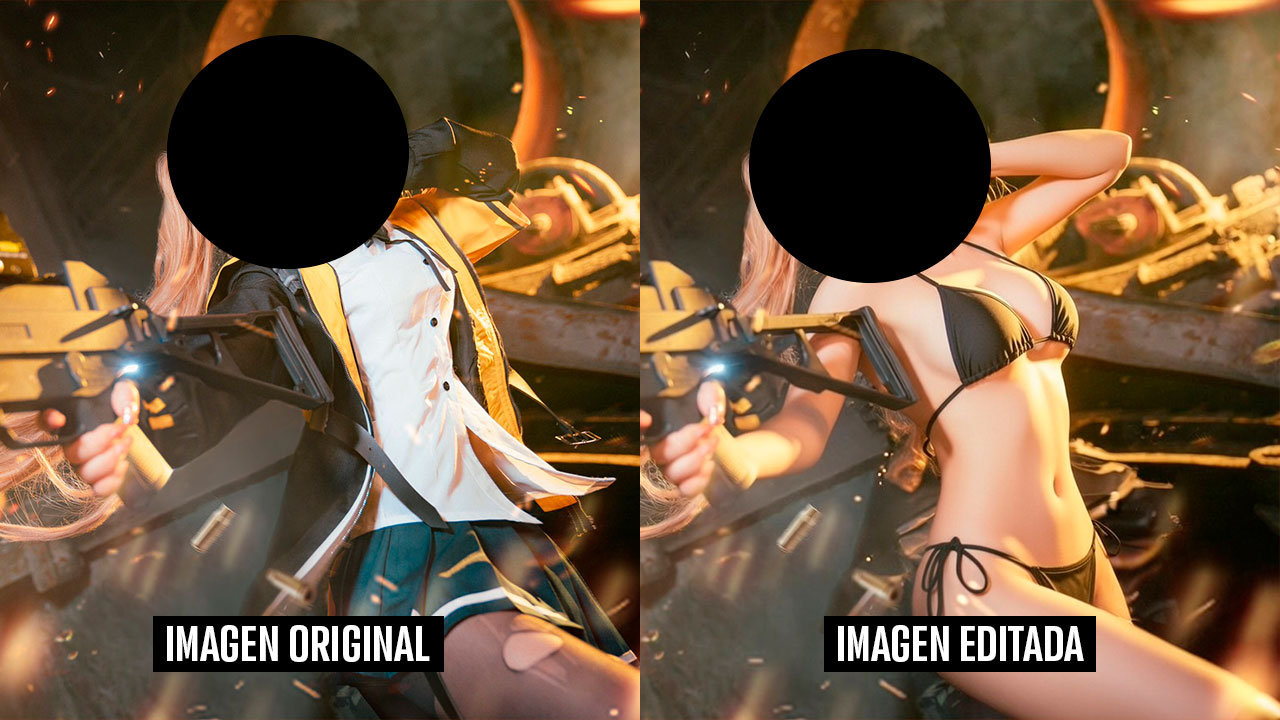 imágenes sexualizadas de cosplayers
