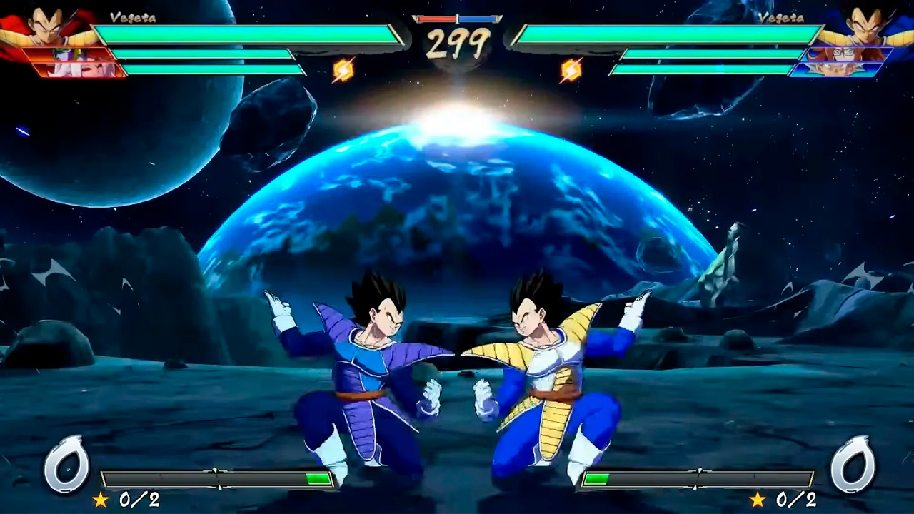 SonicFox y Go1 Dragon Ball FighterZ