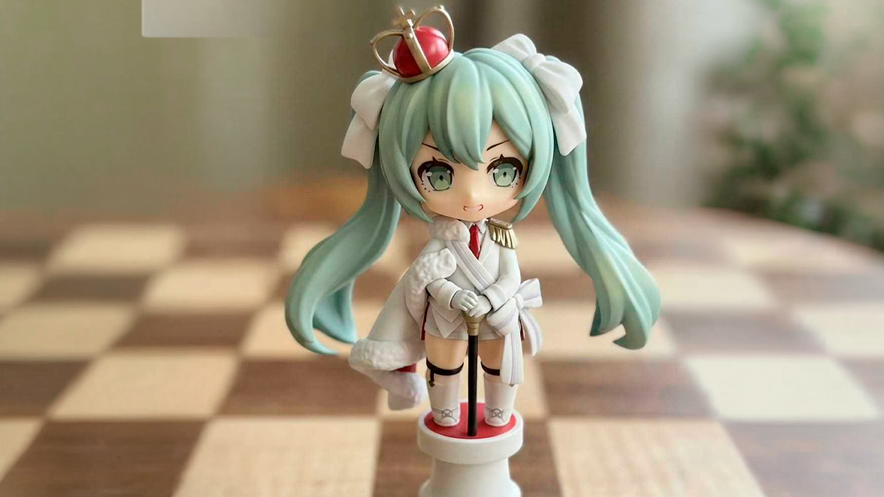 set de ajedrez Hatsune Miku